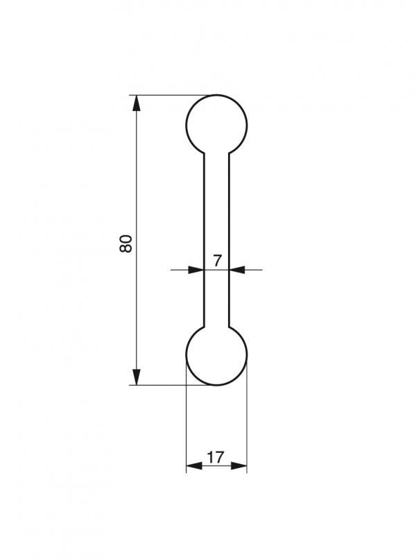 Rail profiles - Profiles for conveying and transportation - Murtfeldt GmbH Kunststoffe - Technische Zeichnung 5