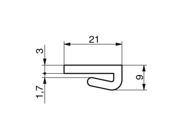Profielen voor scharnierbandkettingen - Profielen voor overbrenging en transport - Murtfeldt GmbH Kunststoffe - Technische Zeichnung 9