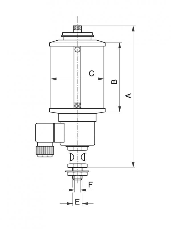 Tipo ELO - Sistemi di lubrificazione automatici - Murtfeldt GmbH Kunststoffe - Technische Zeichnung 1