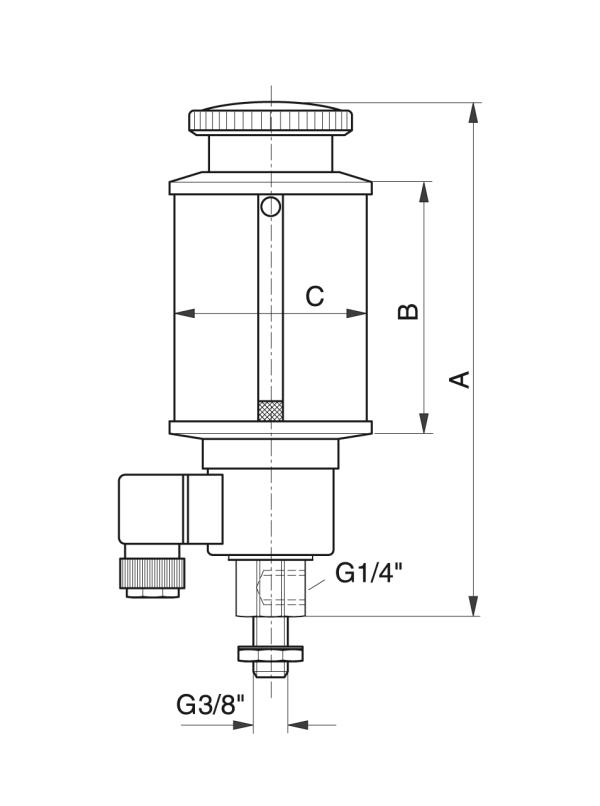 Tipo EOS-B - Sistemi di lubrificazione automatici - Murtfeldt GmbH Kunststoffe - Technische Zeichnung 1