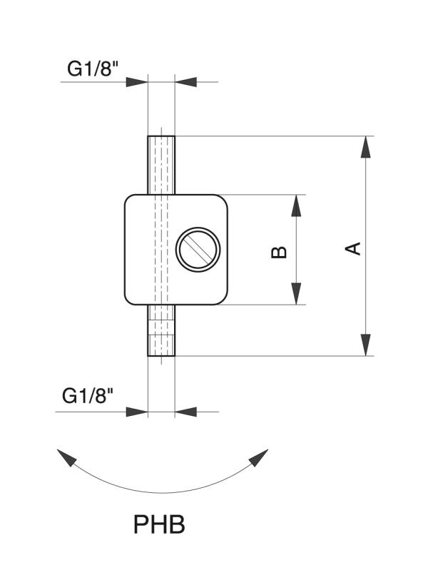 Supporto per pennello - Sistemi di lubrificazione accessori - Murtfeldt GmbH Kunststoffe - Technische Zeichnung 2