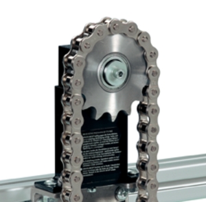 Spann-Box® tamaño 1 con rueda de cadena tipo-K-L - Tensores de cadena para cadenas de rodillos - Murtfeldt GmbH Kunststoffe