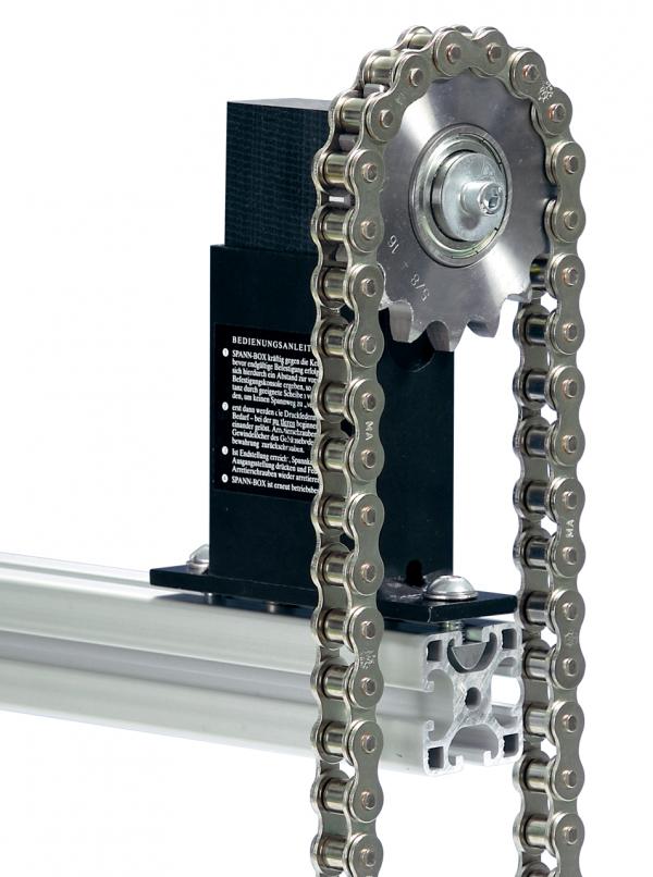Spann-Box® size 1 with sprocket type-K-S - Chain tensioners for roller chains - Murtfeldt GmbH Kunststoffe - Abbildung 1