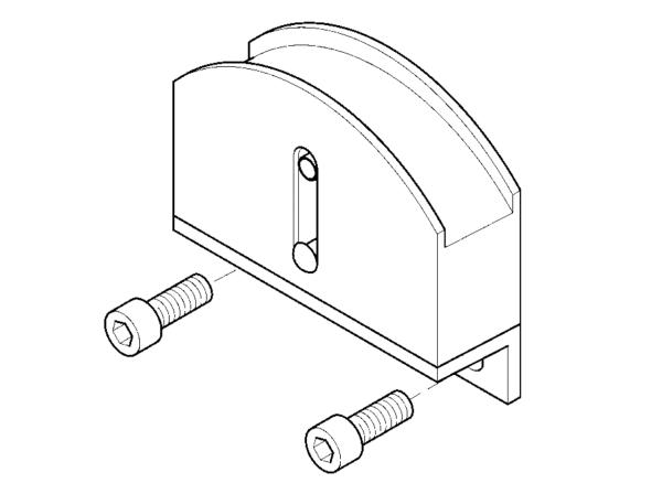 Minitenditore con profilo ad arco - Tendicatena per catene a rulli - Murtfeldt GmbH Kunststoffe - Technische Zeichnung 1